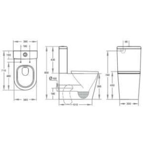 cube curved toilet specs