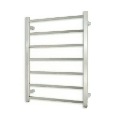 Brushed Satin Square Heated Towel Ladder