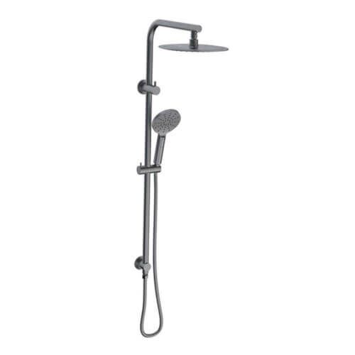 Sky Round Shower Rail Set Gunmetal Sky Round Shower Rail Set Gunmetal