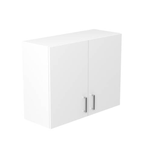 90cm Double Door Wall Cabinet with Sky Chrome Handle (Side View)