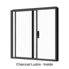 Single Sliding Window Charcoal Lustre Inside