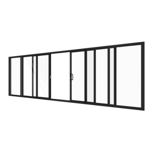 Six Panel Stacking Door Opens Centre