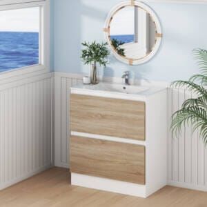 Rural Oak 75cm Marine Vanity Drawer Front