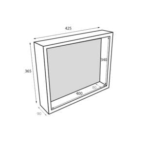 Therma Niche 425mm x 365mm x 90mm Specs