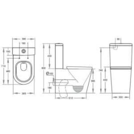 cube curved toilet specs