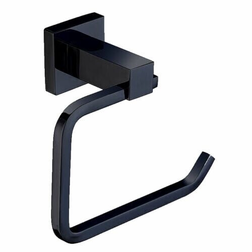 Black Square Toilet Paper Holder