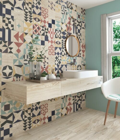 Kaleido Tile Wall Installation