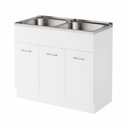 Alpine Laundry Sink and Cabinet 90 Ltr PVC