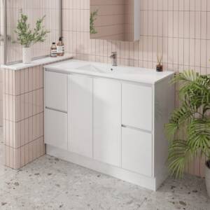 modern bathroom with Laura 120cm PVC Vanity