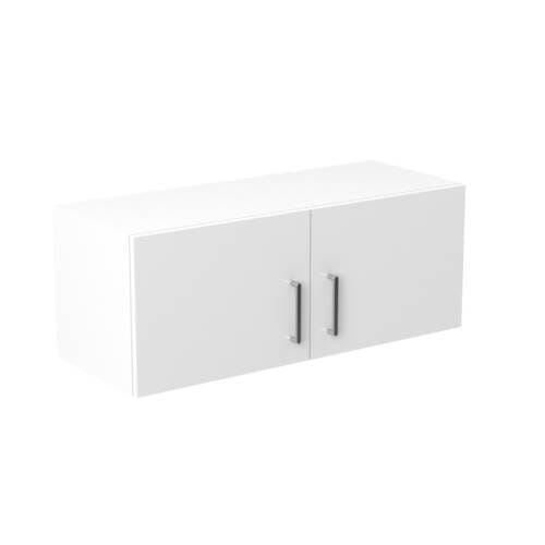 90cm Double Door Refrigerator Cabinet with Sky Chrome Handle (Side View)