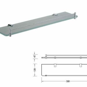 Round 500mm Glass Shelf