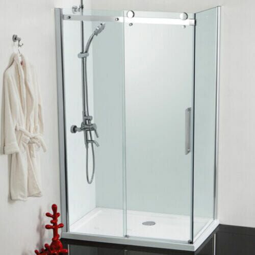 aspen-sliding-shower-door-and-return-panel-perth