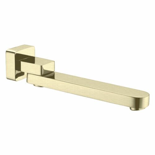 Bianca Wall Mount Swivel Bath Spout Brushed Gold