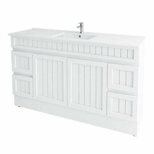 Courtney PVC Vanity Unit 150cm - Side View