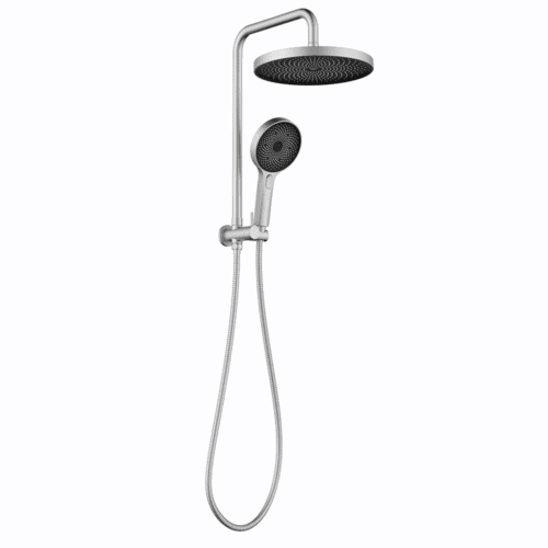 Gabe Twin Shower - Brushed Nickel