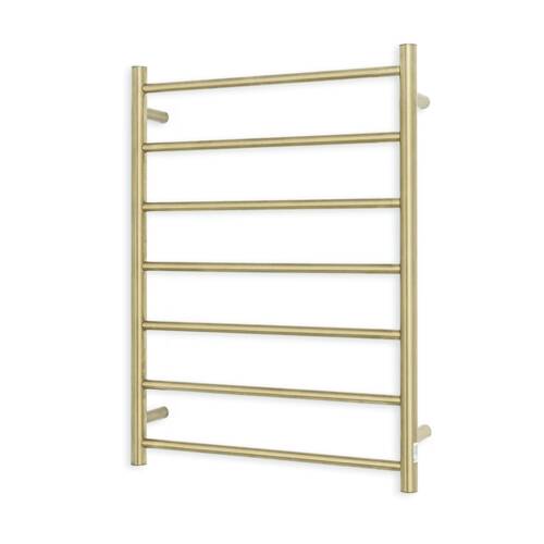 Round Light Gold Heated Towel Ladder