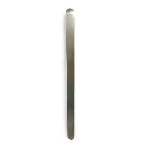 Flat Brushed Nickel Vertical Heated Towel Rail