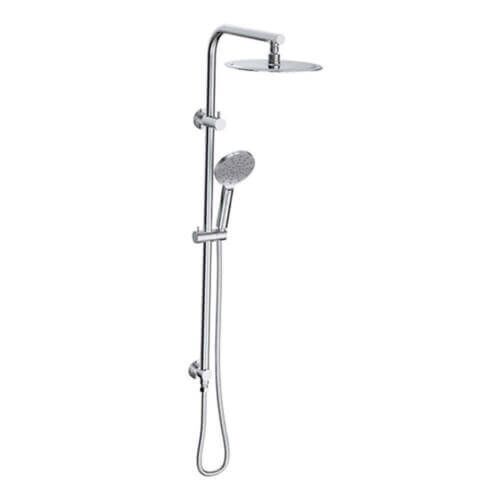 Sky Round Shower Rail Set Brushed Nickel