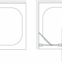 Curved Double Panel Bath Screen Specs