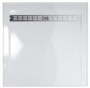 Shower Base Rear Outlet with grate