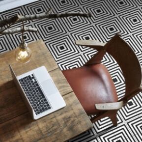 Luxello Black Ceramic Floor Tile