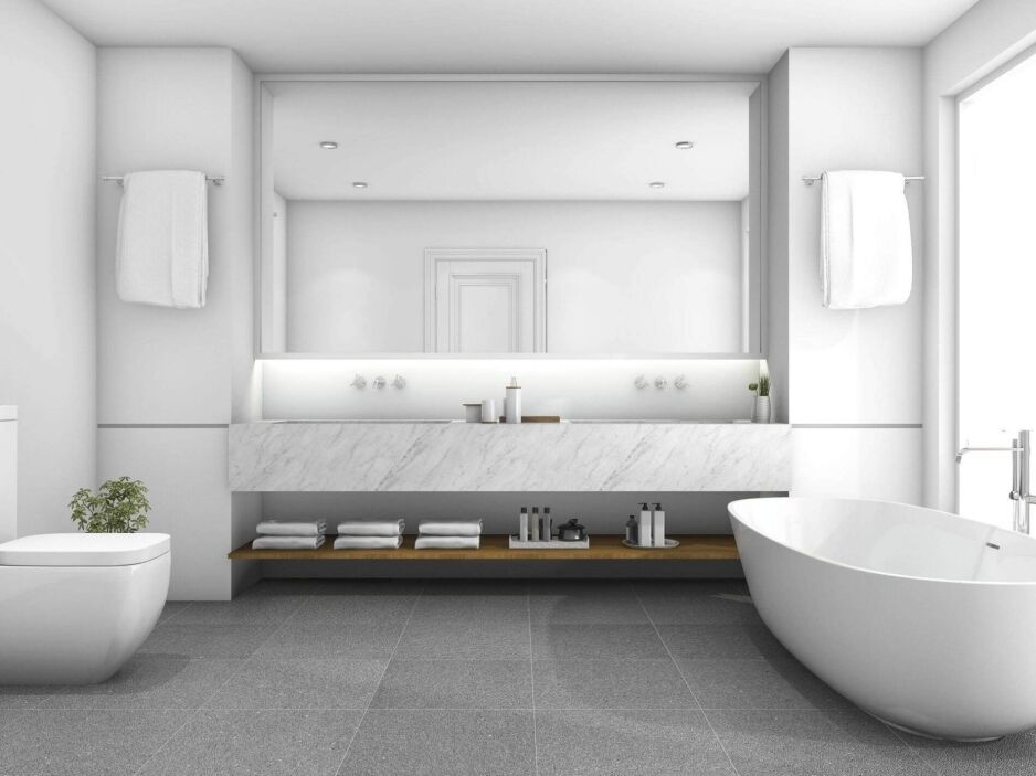 large bathroom vanity