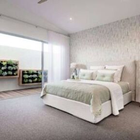 double sliding glass doors in bedroom