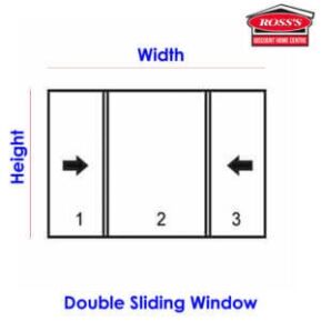 double sliding window opening directions