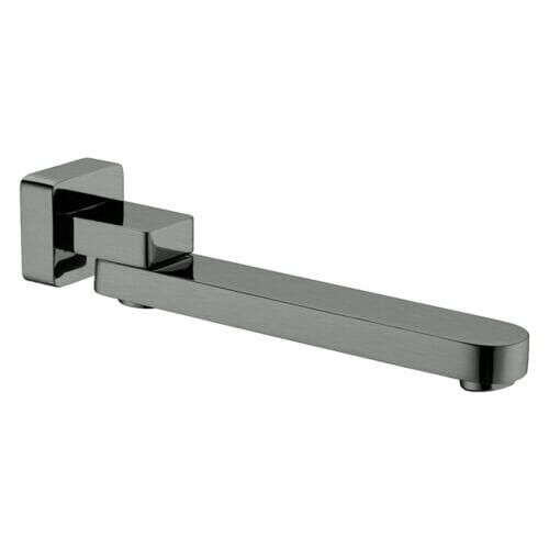 Bianca Wall Mount Swivel Bath Spout Gun Metal Grey