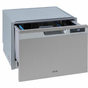 60cm In-Built Double Drawer Dishwasher - Angle View