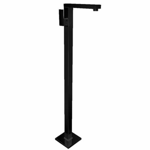 Cube Freestanding Bath Mixer Black Black