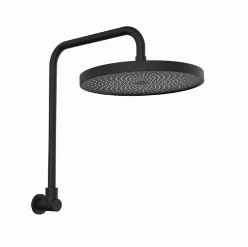 Gabe Gooseneck Shower - Matte Black