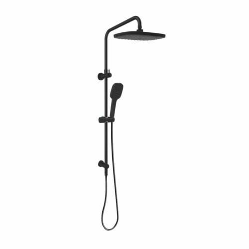 Huntingwood Twin Shower on Rail Matte Black