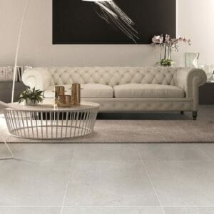 Magic Stone White Tile Installation