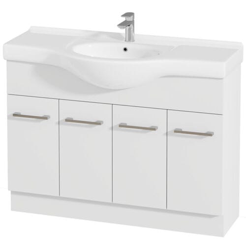 Jessica Semi-Recessed PVC Vanity Unit 120cm