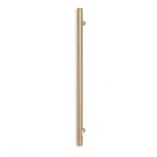Round Champagne Vertical Heated Towel Rail