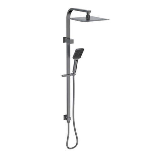 Sky Square Shower Rail Set Gunmetal
