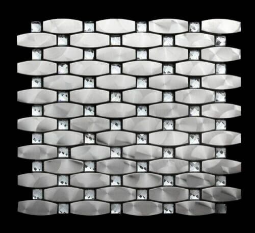 Bling Silver Bling Silver mosaic tile