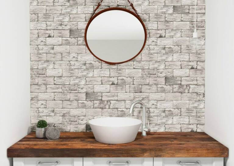 Aged Wood White Tile Perth Discount Guildford feature wall