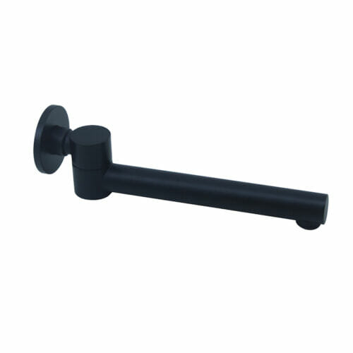 Fiona Black Swivel Wall Spout