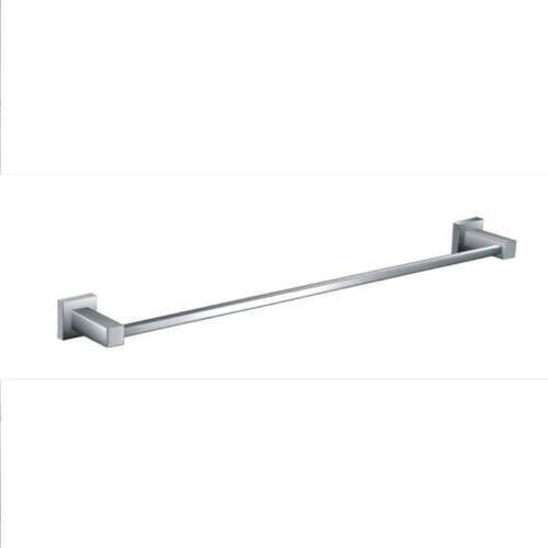 Square 900mm Single Towel Rail - Chrome