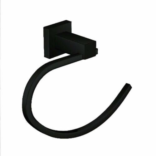 Black Square Towel Ring Black Square Towel Ring