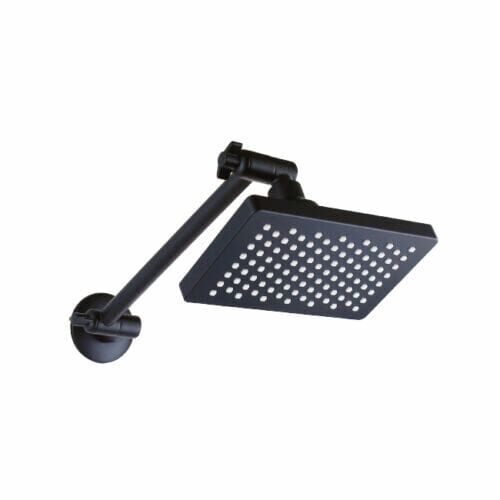Rectangular Black All Directional Shower Head