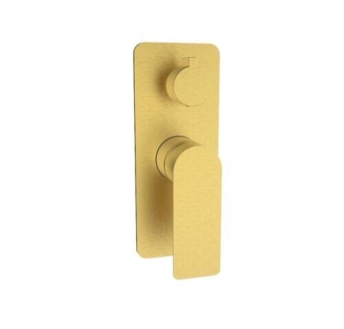 Sky Wall Mixer With Diverter Brushed Gold Sky Wall Mixer With Diverter Brushed Gold