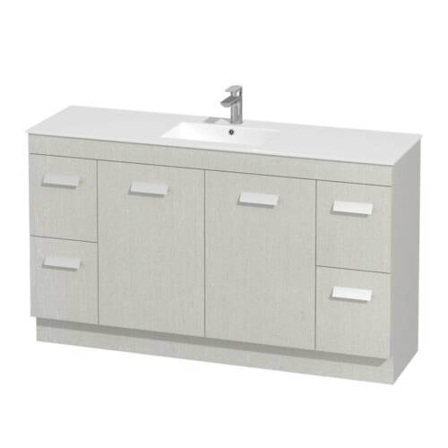Foreshore PVC Vanity Unit 150cm Single Bowl Foreshore PVC Vanity Unit 150cm Single Bowl