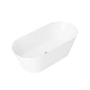 side angle view galaxy oval freestanding bath