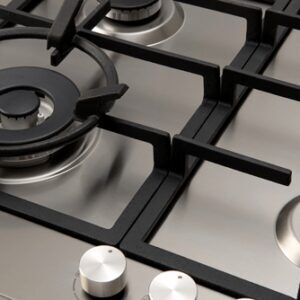 60cm Gas Slimline Cooktop E60CTWX cast iron trivets