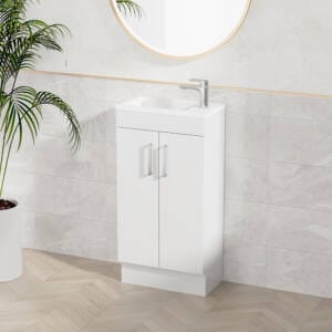 Judy Floor standing Vanity Installation