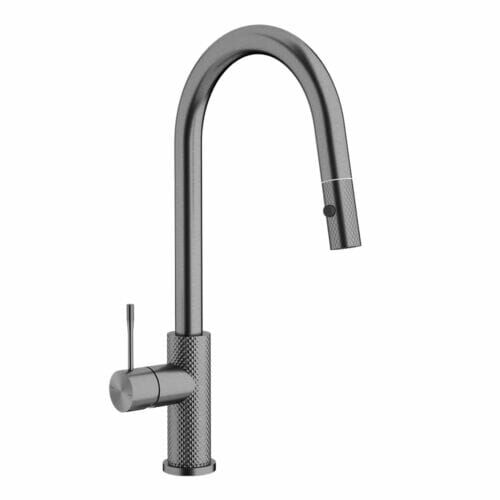 Opal Graphite Pull Out Kitchen Mixer Tap Opal Pull-out Sink Mixer in Graphite
