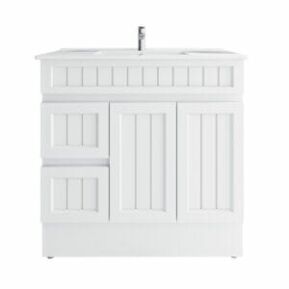 courtney_90cm_LHD_web Courtney PVC Vanity Unit 90cm - Front View